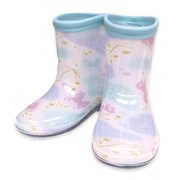 キッズ レインシューズ キラフワ ユニコーン 14cm ブルー 6707503-014-05