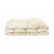 羽毛肌掛けふとん シングルロング（150×210cm） グースダウン93％ 日本製 羽毛布団 300g タタキキルト ベージュ [1141024900400]