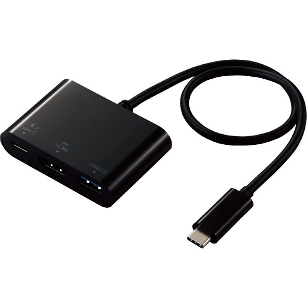 DST-C13BK [Type-Cドッキングステーション/PD対応/充電&データ転送用Type-C1ポート/USB3.1(Gen1)1ポート/HDMI1ポート/30cmケーブル/ブラック]