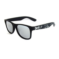 LOCO Black with White Splash × Chrome Mirror Polarized vidg00405 [スポーツサングラス]