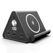 Power Mountain mini 30000mAh モバイルバッテリー Qi(チー)対応 ブラック CHE-111-BK