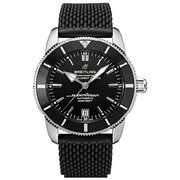 スーパーオーシャンヘリテ-ジB20 BK 42mm SS ラバー 並行輸入品 2年保証 AB2010121B1S1