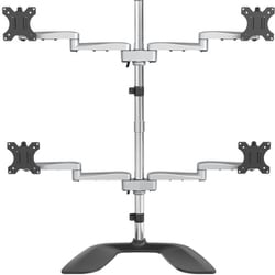 ARMQUADSS 4面マルチ液晶モニタースタンド 32インチ対応 水平可動式アーム