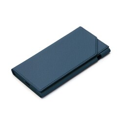 PG-20FPU02NV [iPhone 12 mini 用 バックフリップケース ネイビー]