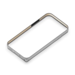 PG-20GBP03SV [iPhone 12/iPhone 12 Pro 用 アルミニウムバンパー シルバー]