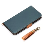 PG-20HFP01BL [iPhone 12 Pro Max 用 フリップカバー PUレザー ダメージ加工 ブルー]