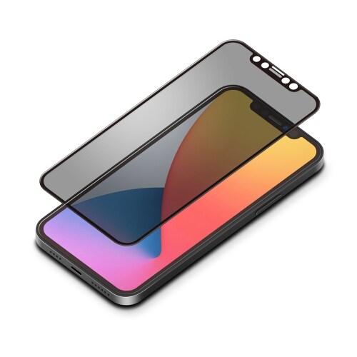 PG-20HGL05FMB [iPhone 12 Pro Max用 ガイドフレーム付き Dragontrail 液晶全面保護ガラス 覗き見防止]