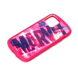 PG-DGT20F21MVL [iPhone 12 mini 用 ガラスタフケース MARVEL ロゴ ピンク]