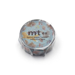 マスキングテープ mt ex 15mm×7m 刺繍・キツネとリス MTEX1P193