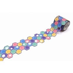 マスキングテープ mt fab 型抜き 45mm×3m 星とタイル MTKT1P18
