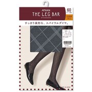ATSUGI THE LEG BAR（アツギ・ザ・レッグ バー） 柄タイツ 60デニール相当 L-LLサイズ ブラック/スパイラルダイヤ柄 FP70850