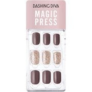 ネイルチップ 手の爪用 MJP201 ダッシングディバ マジックプレス 30枚 Ash Glitter