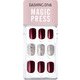 ネイルチップ 手の爪用 MJP202 ダッシングディバ マジックプレス 30枚 Burgundy Sparkling