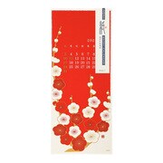 31025006 [壁掛カレンダー 越前和紙 L 花柄]