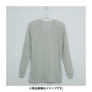 男の冬支度 ボア切替 長袖 Vネック インナーシャツ メンズ HGY Mサイズ K0321N-M-HGY