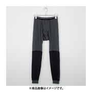 男の冬支度 ボア切替 アウトゴム インナータイツ メンズ CGY Lサイズ K0322N-L-CGY