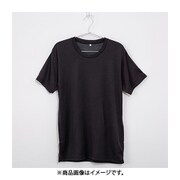 K0330N-L-CGY [男の冬支度 発熱裏起毛 リバーシブル 半袖 丸ネック Tシャツ メンズ CGY Lサイズ]