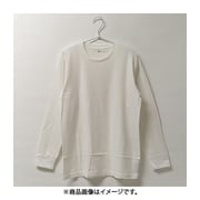 K0331N-M-OWH [男の冬支度 発熱裏起毛 リバーシブル 長袖 丸ネック Tシャツ メンズ OWH Mサイズ]