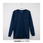 K0390N-LL-NA [裏ボア ストレッチ 長袖 丸ネック Tシャツ メンズ NA LLサイズ]