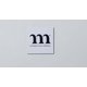 m SQUARE STICKER MEQ3200030 WHITE [アウトドア ロゴステッカー]