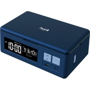 Phosh(フォッシュ) スマートフォンUV除菌/Qi機能+USB充電機能付き/目覚まし時計 ネイビー PS-01