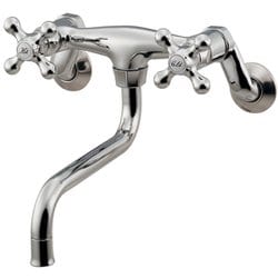 みかんたん カクダイ 2ハンドル混合栓 128-107-D (水栓金具) 価格比較