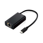 有線LANアダプタ/Giga対応/PD3.0対応/Type-C/ブラック EDC-GUC3P-B