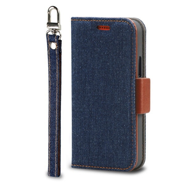 CR_ILMCSDNNJ_ID [iPhone 12/iPhone 12 Pro 用 手帳型ケース Corallo NU（コラーロエヌユー） JEANS/INDIGO]