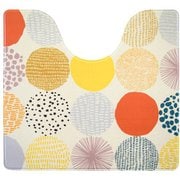 拭ける抗菌・防臭北欧風 トイレマット 55×60cm ドット