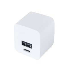USB AC充電器 合計12W USB-A×1/USB-C×1 端末自動識別IC搭載 折りたたみ式プラグ採用 ホワイト AC-016