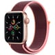 Apple Watch SE（GPS + Cellularモデル）- 40mmゴールドアルミニウムケースとプラムスポーツループ MYEJ2J/A