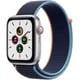 Apple Watch SE（GPS + Cellularモデル）- 44mmシルバーアルミニウムケースとディープネイビースポーツループ MYEW2J/A