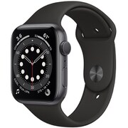 Apple Watch Series 6（GPSモデル）- 44mmスペースグレイアルミニウムケースとブラックスポーツバンド [M00H3J/A]