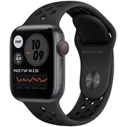 Apple Watch Nike SE（GPS + Cellularモデル）- 40mmスペースグレイアルミニウムケースとアンスラサイト/ブラックNikeスポーツバンド MG013J/A