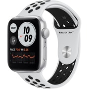 Apple Watch Nike SE（GPSモデル）- 44mmシルバーアルミニウムケースとピュアプラチナム/ブラックNikeスポーツバンド MYYH2J/A