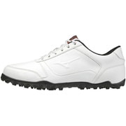 51GQ208591 [ゴルフシューズ メンズ WIDE STYLE LIGHT SPIKELESS（ワイドスタイル ライト スパイクレス） スパイクレス 26.0cm 4E ホワイト×ブラック 2020年モデル]