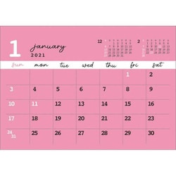 ヨドバシ Com Cl 685 21年カレンダー 卓上 置くだけで幸運を呼びこむカラー ピンク 通販 全品無料配達
