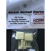 KORDS72254 フェアリーIIIF/ゴードン/シール用 貨物コンテナ 2個入り [1/72スケール レジン製ディティールアップパーツ]