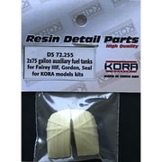 KORDS72255 フェアリーIIIF/ゴードン/シール用 75ガロン増槽 2個入り [1/72スケール レジン製ディティールアップパーツ]