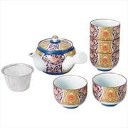 841364 [錦金襴手 急須茶器揃(S茶コシ付)]