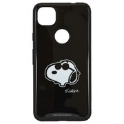 SNG-528B [Google Pixel 4a 用 IIIIfit（イーフィット） ケース PEANUTS ジョー・クール]