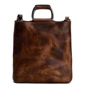Handbag 縦型 ダークブラウン SH15DBR