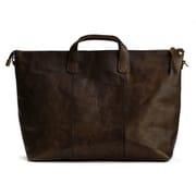 Shechane Hand bag 横型 大 ダークブラウン SH50DBR