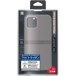 PPBK-73 [iPhone 12/iPhone 12 Pro 用 エアージャケット クリアブラック]