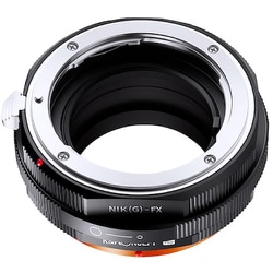 マウントアダプター レンズ側：ニコンF（Gタイプ対応） ボディ側：富士フイルムX 絞りリング付き KF-NGX.P