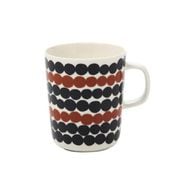 マリメッコ(marimekko)シイルトラプータルハ マグ 250ml ブラウン/ブラック ドット