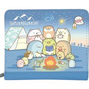 すみっコぐらし 折り財布 ブルー [キャラクターグッズ]
