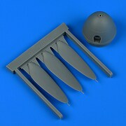 QIC32256 Bf109G-10/K プロペラ ハセガワ/レベル用 [1/32スケール レジン製ディティールアップパーツ]