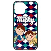 ghp7050-bk-a-iP12mini [iPhone 12 mini 用 ガラスハイブリッドケース 不二家 ウィンターダイヤ]