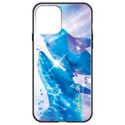 ghp7043-bk-b-iP12mini [iPhone 12 mini 用 ガラスハイブリッドケース ラッセン FALLING IN LOVE AGAIN]